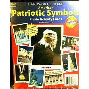 Hands On Heritage American Patriotic Symbols Photo Activity Cards Book New Rare